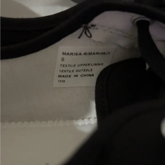 Madden Girl Black Sneakers with Cream Sole - Picture 7 of 7